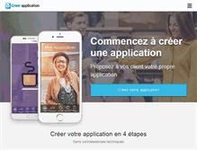Tablet Screenshot of creer-application.com